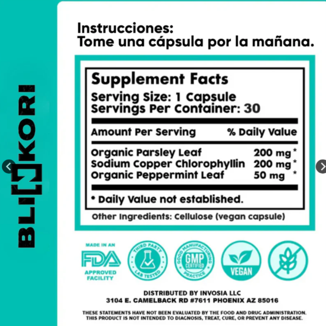 DEOS - FRASCO GRANDE 60 CÁPSULAS - PARA EL OLOR CORPORAL, DESINTOXICACIÓN Y PIEL - ORIGINAL - DESDE ESTADOS UNIDOS - SUPLEMENTO DEL MOMENTO!