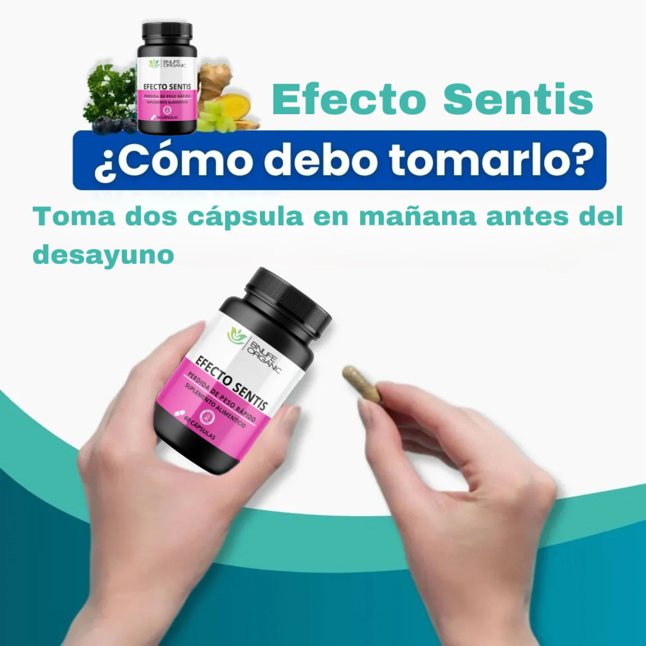 EFECTO SENTIS - ORIGINAL EEUU - 60 CAPSULAS