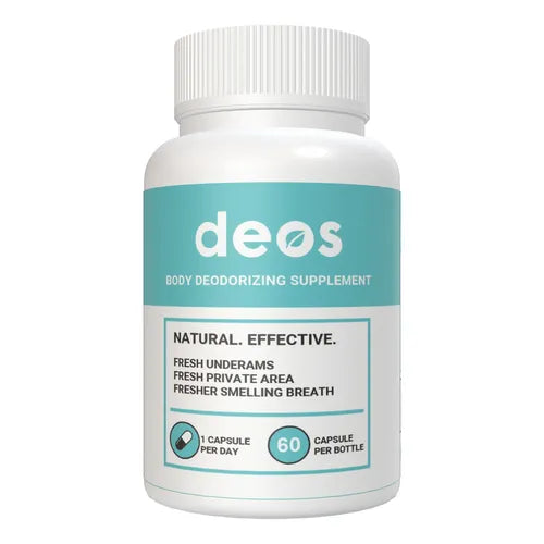 DEOS - FRASCO GRANDE 60 CÁPSULAS - PARA EL OLOR CORPORAL, DESINTOXICACIÓN Y PIEL - ORIGINAL - DESDE ESTADOS UNIDOS - SUPLEMENTO DEL MOMENTO!