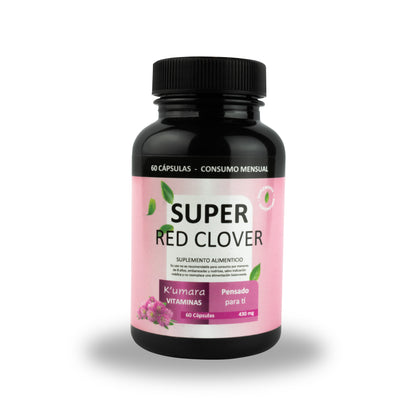 SUPER RED CLOVER™ - 60 CÁPSULAS - NO MÁS BOCHORNOS NI SUDORACIÓN POR LA MENOPAUSIA