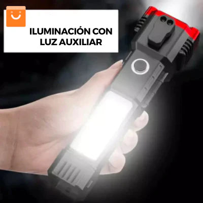 LINTERNA LED 4 EN 1 - RECARGABLE - LIGHT FLEX™