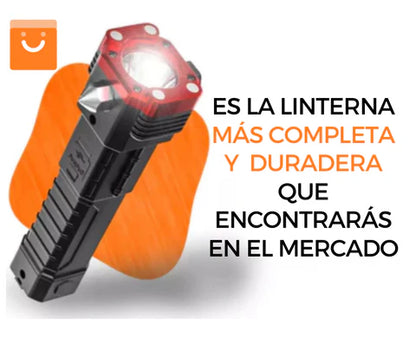 LINTERNA LED 4 EN 1 - RECARGABLE - LIGHT FLEX™