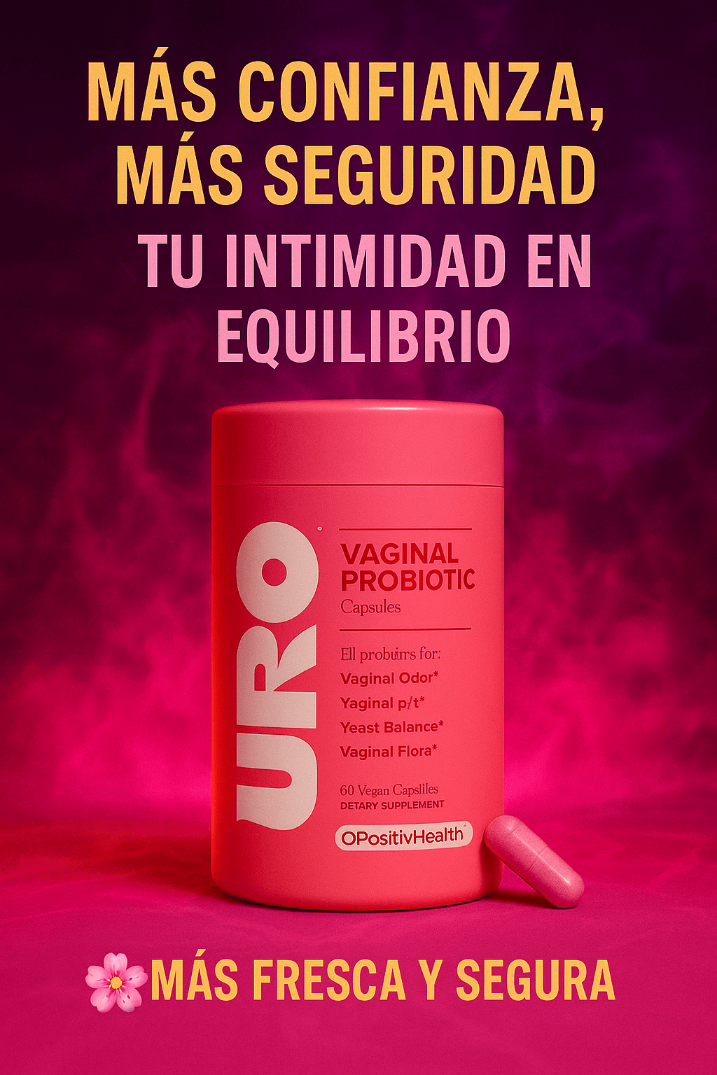 URO™ - PROBIÓTICOS VAGINALES - ORIGINAL DESDE USA - 60 CÁPSULAS