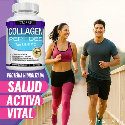 COLLAGEN PEPTIDES™ 1800 MG - 5 TIPOS - ORIGINAL HECHO EN USA