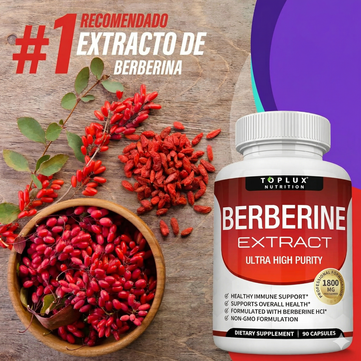 BERBERINE EXTRACT™ - ORIGINAL - HECHO EN USA