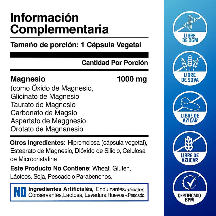 MAGNESIO COMPLEX™ - ORIGINAL HECHO EN ESTADOS UNIDOS